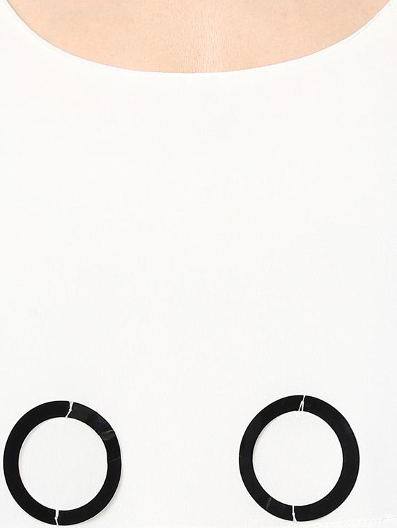 miway white polyester embellished top - 14476528 - Zoom Image - 4