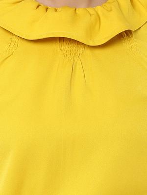 miway yellow polyester top - 14476530 - Standard Image - 4