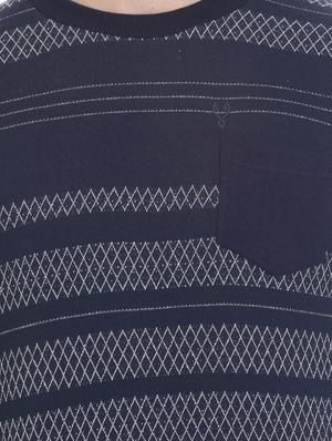 navy blue cotton pocket t-shirt - 14477670 - Standard Image - 4