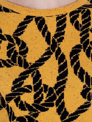 Yellow printed pullover - 14478705 - Standard Image - 4