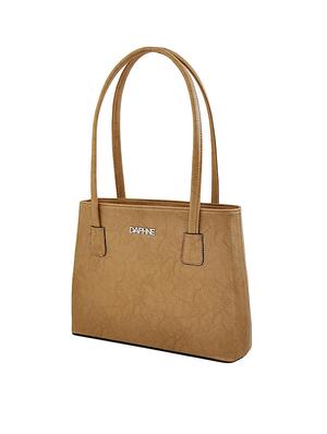 brown leatherette regular handbag - 14479898 - Standard Image - 4