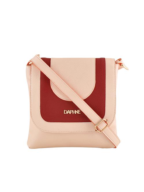 pink leatherette regular sling bag - 14479976 - Standard Image - 1