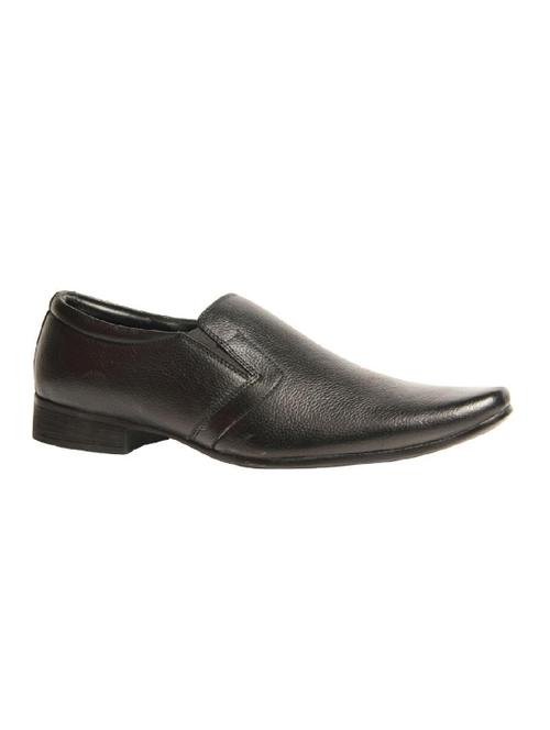 black Leather formal slip on - 14482106 - Standard Image - 1