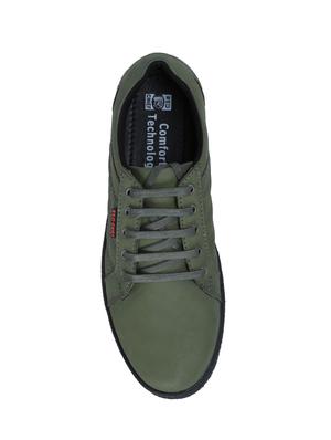 red chief green Leather lace up sneakers - 14483901 - Standard Image - 4