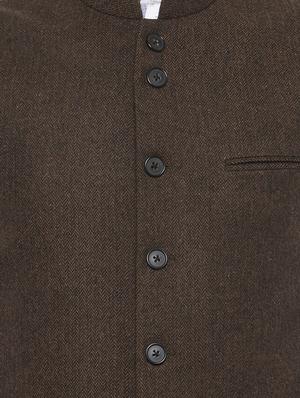 red acrylic waist coat - 14484811 - Standard Image - 4