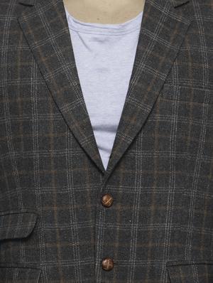 black wool & polyester blend casual blazer - 14484849 - Standard Image - 4
