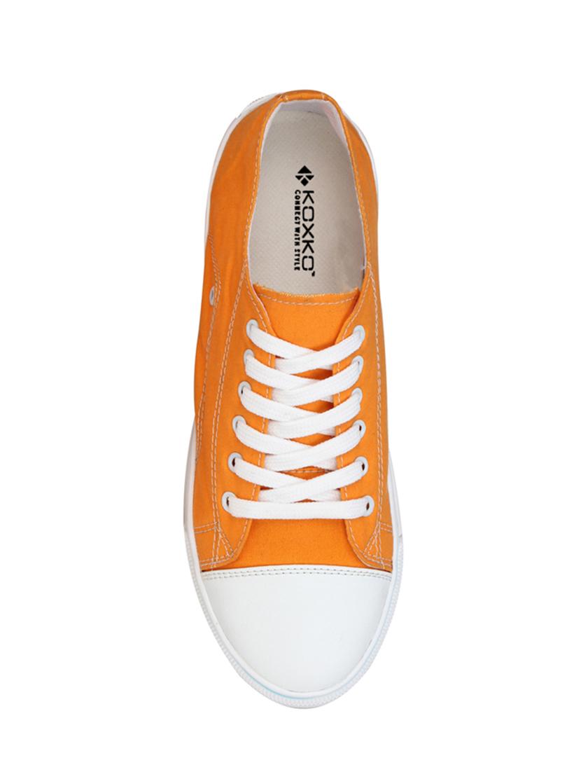 orange Canvas lace up sneaker - 14487592 - Zoom Image - 4