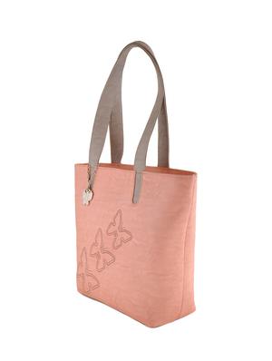 pink leatherette regular handbag - 14488111 - Standard Image - 4