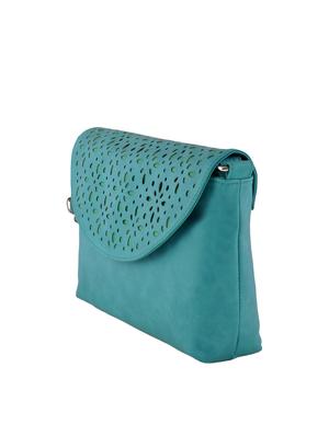 blue leatherette regular sling bag - 14488129 - Standard Image - 4