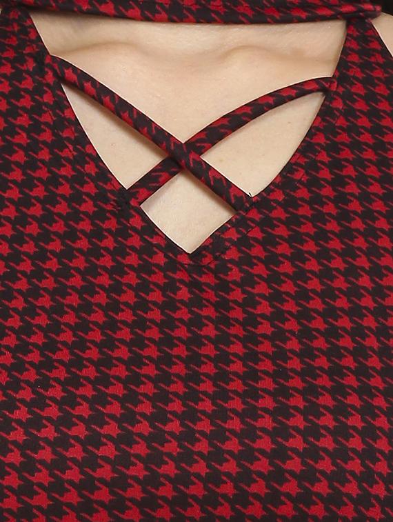 maroon cotton printed top - 14488379 - Zoom Image - 4