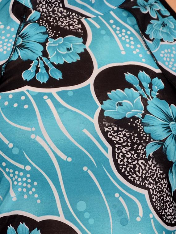 blue printed sheath dress - 14492307 - Zoom Image - 4
