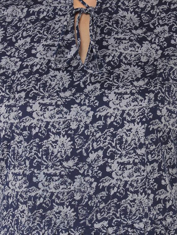 indigo cotton kurta - 14493002 - Zoom Image - 4