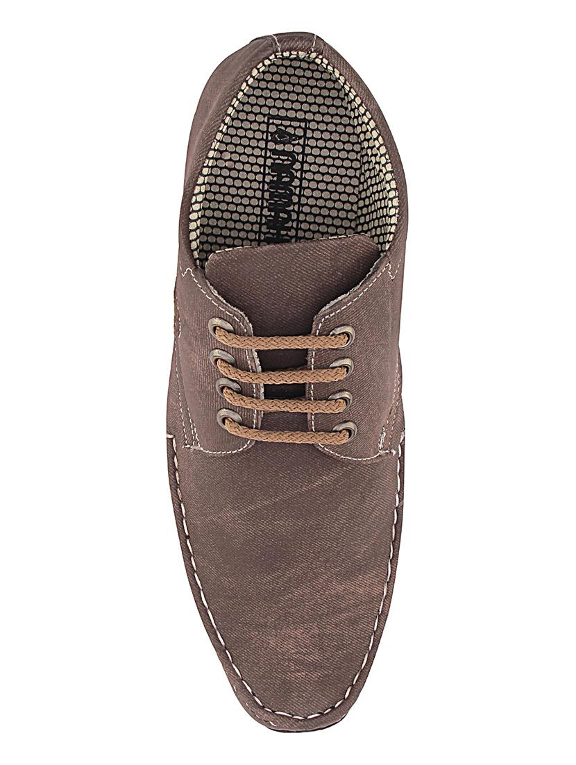 brown leatherette lace-up derby - 14493675 - Zoom Image - 4