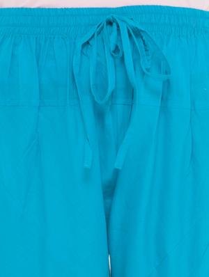 blue cotton churidars - 14495437 - Standard Image - 4