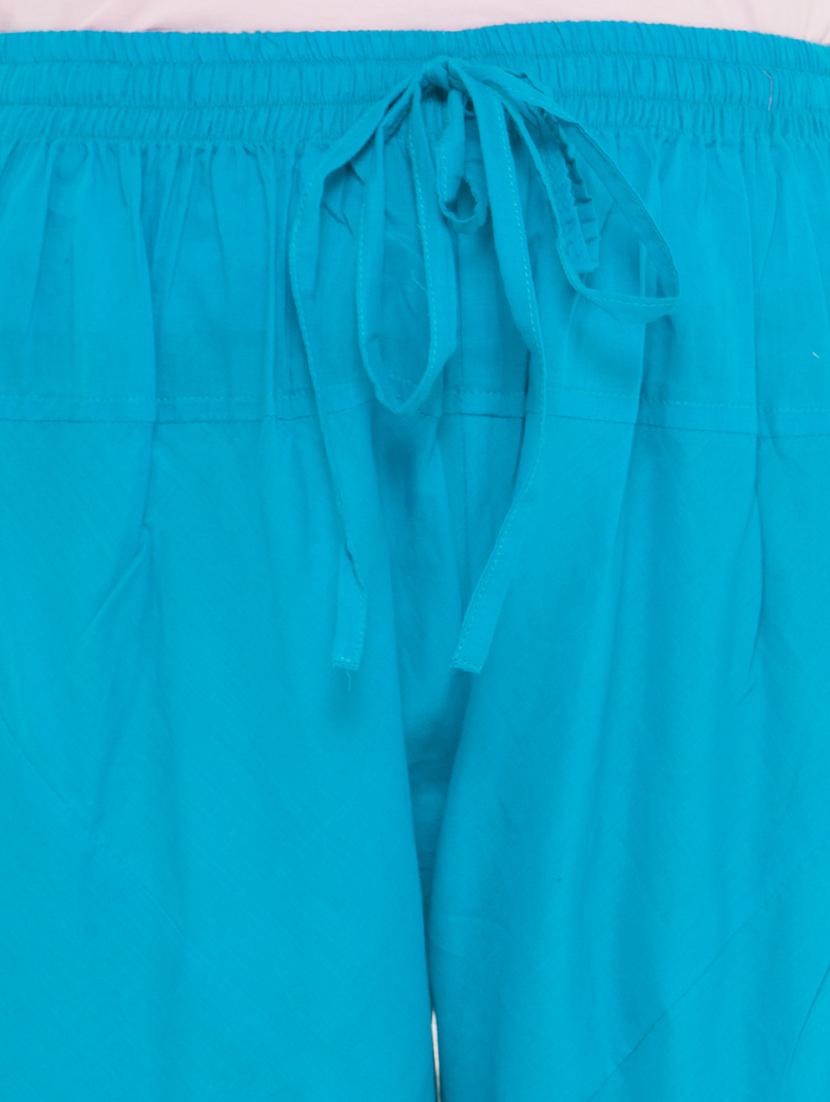 blue cotton churidars - 14495437 - Zoom Image - 4