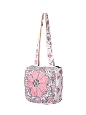white cotton regular handbag - 14497288 - Standard Image - 4
