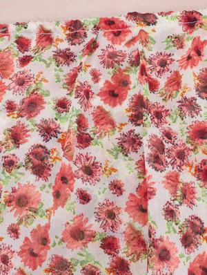 orange printed georgette dress - 14497411 - Standard Image - 4