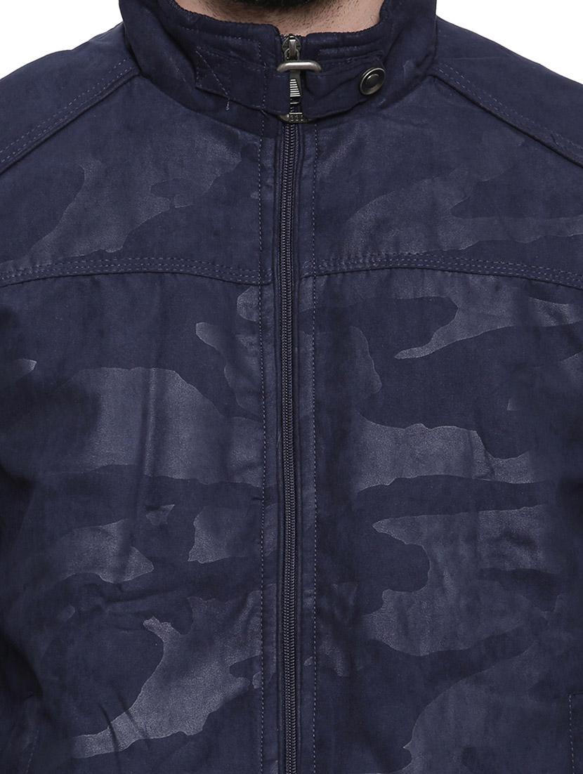 blue leather bomber jacket - 14498213 - Zoom Image - 4