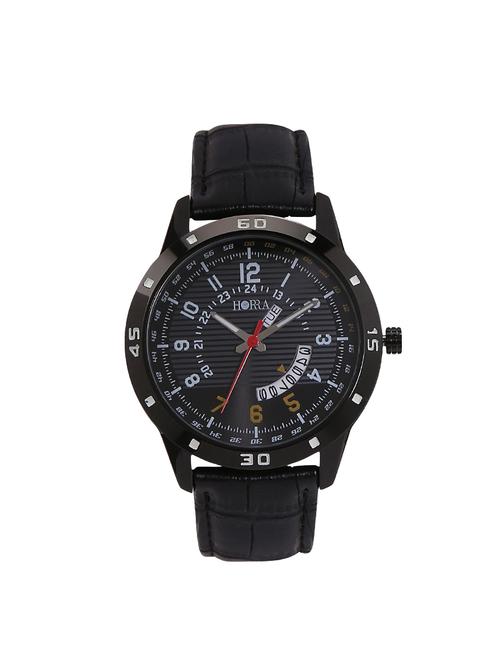horra pb817mlbk48 corona series black dial analog watches for men - 14499226 - Very Small Image - 1