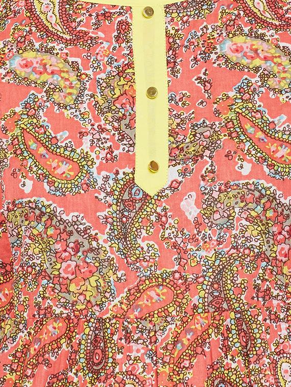 multi cotton flared kurta - 14499394 - Zoom Image - 4