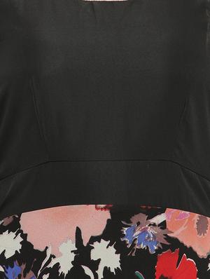 black printed maxi dress - 14501214 - Standard Image - 4