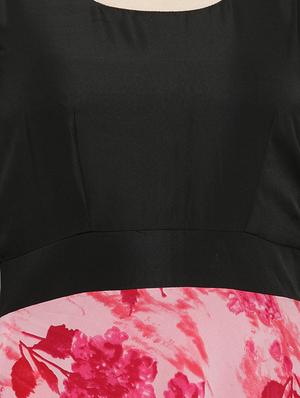 pink floral printed maxi dress - 14501215 - Standard Image - 4
