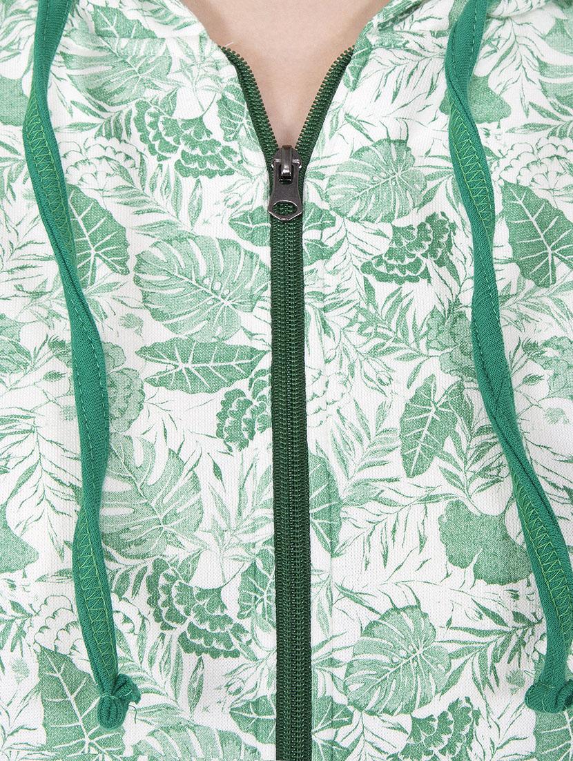 Green hooded sweatshirt - 14501271 - Zoom Image - 4