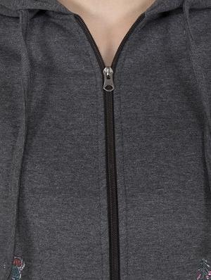 grey hooded sweatshirt - 14501283 - Standard Image - 4