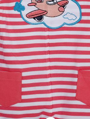 red cotton dungaree - 14504353 - Standard Image - 4