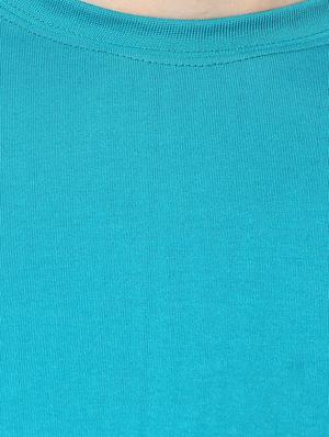 turquoise cotton t-shirt - 14504548 - Standard Image - 4