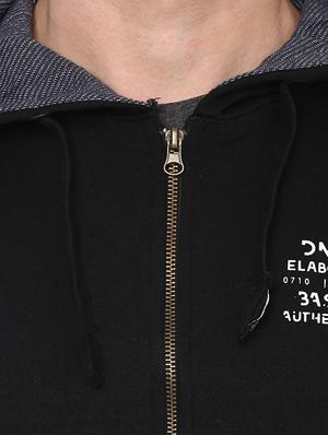 black cotton sweatshirt - 14504990 - Standard Image - 4