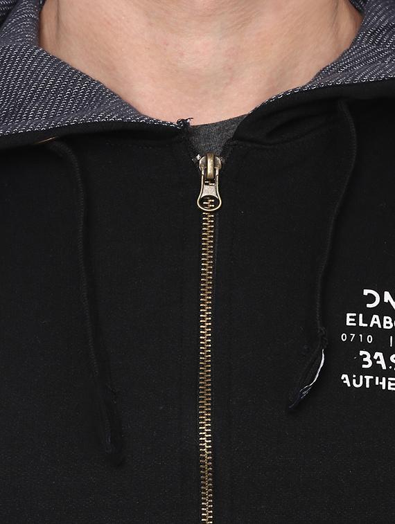black cotton sweatshirt - 14504990 - Zoom Image - 4