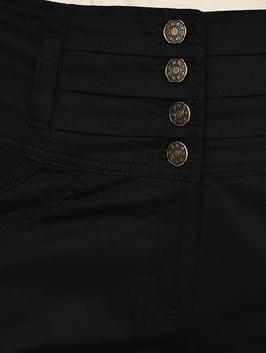 black cotton lycra short - 14505725 - Standard Image - 4