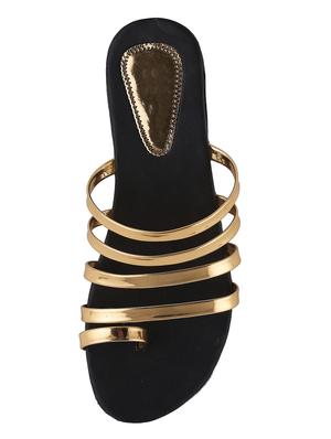 gold one toe sandal - 14508710 - Standard Image - 4