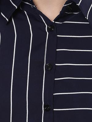 navy blue striped shirt - 14511208 - Standard Image - 4
