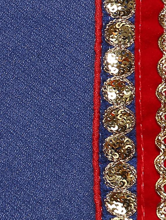 blue half and half saree with blouse - 14512257 - Zoom Image - 4