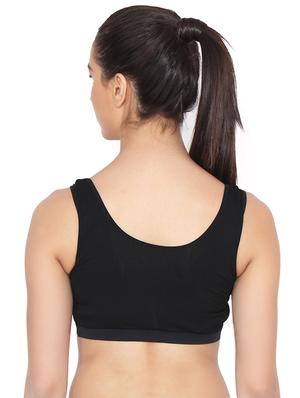 set of 3 multi colored cotton sports bra - 14514417 - Standard Image - 7