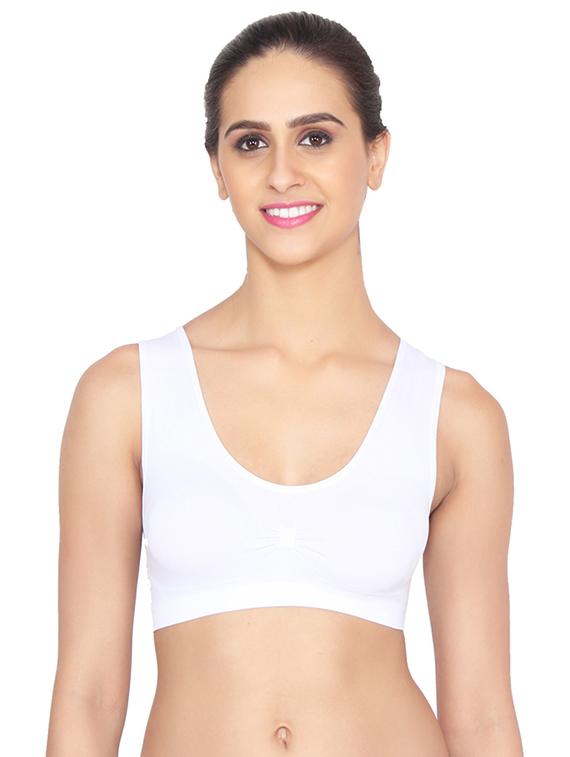 set of 3 multi colored cotton sports bra - 14514417 - Zoom Image - 4