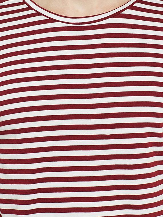maroon cotton tshirt - 14515500 - Zoom Image - 4