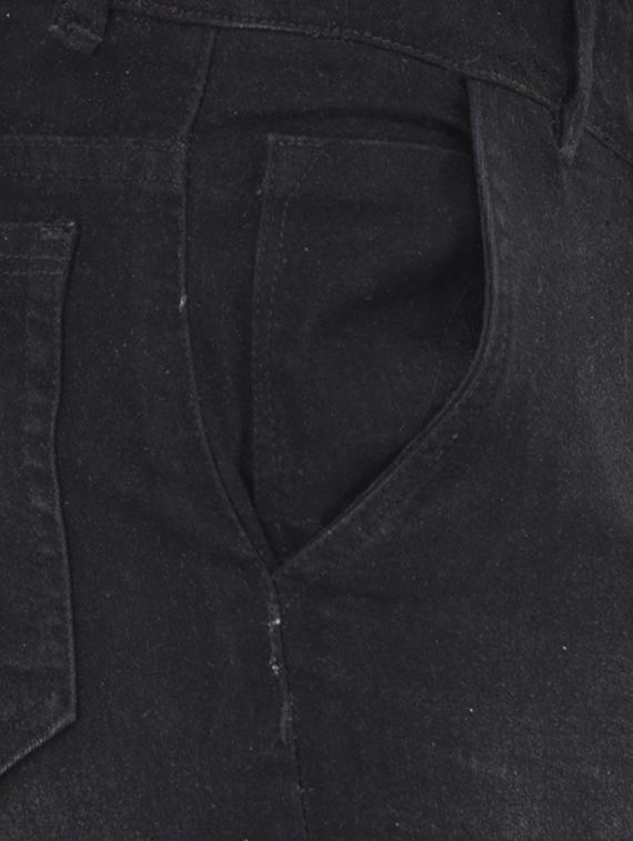 navy blue denim plain jogger - 14515594 - Zoom Image - 4