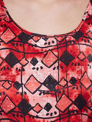Red printed tank top - 14516358 - Standard Image - 4