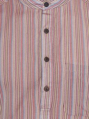 purple cotton long kurta - 14517390 - Standard Image - 4