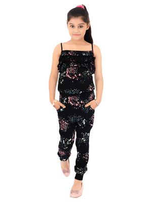 black cotton jumpsuit - 14518288 - Standard Image - 4