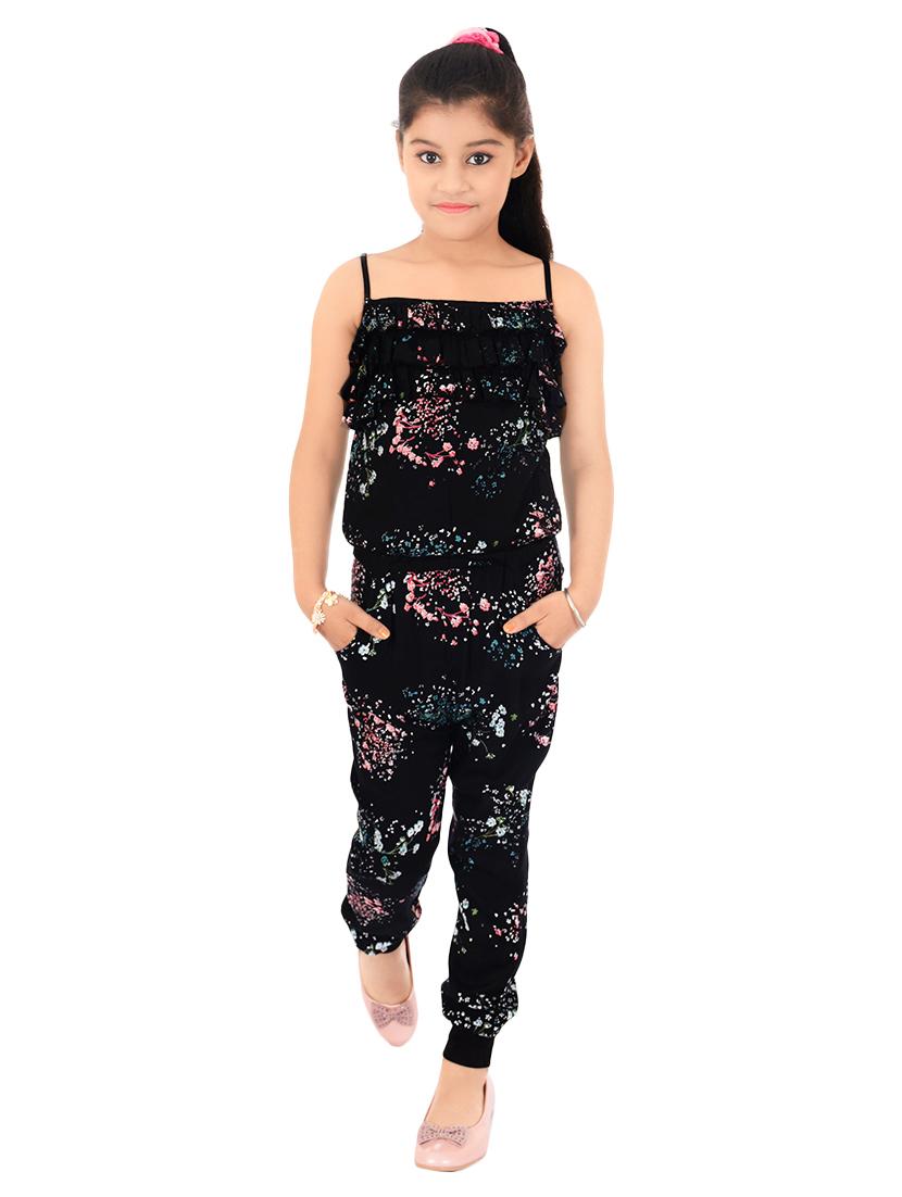 black cotton jumpsuit - 14518288 - Zoom Image - 4