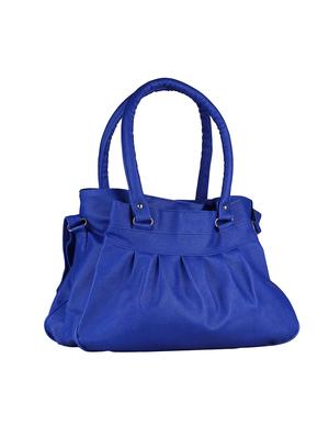 blue leatherette regular handbag - 14519996 - Standard Image - 4