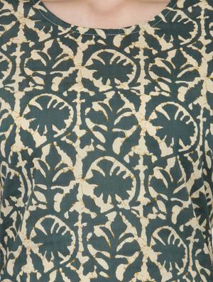 a-line Dabu print kurta - 14521494 - Standard Image - 4