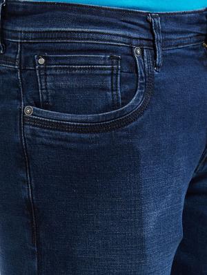 blue cotton washed jeans - 14525650 - Standard Image - 4