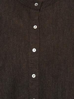 brown acrylic cardigan - 14527303 - Standard Image - 4