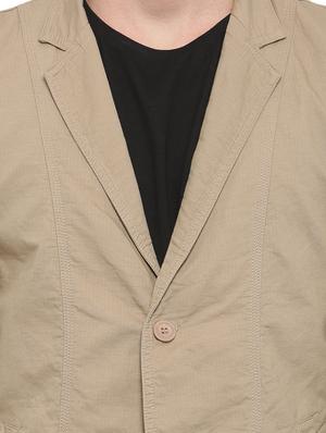 brown cotton casual blazer - 14527424 - Standard Image - 4