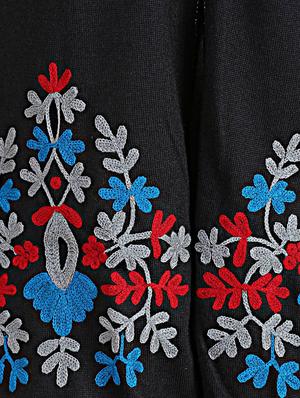 black wool woolen kurta - 14527468 - Standard Image - 4